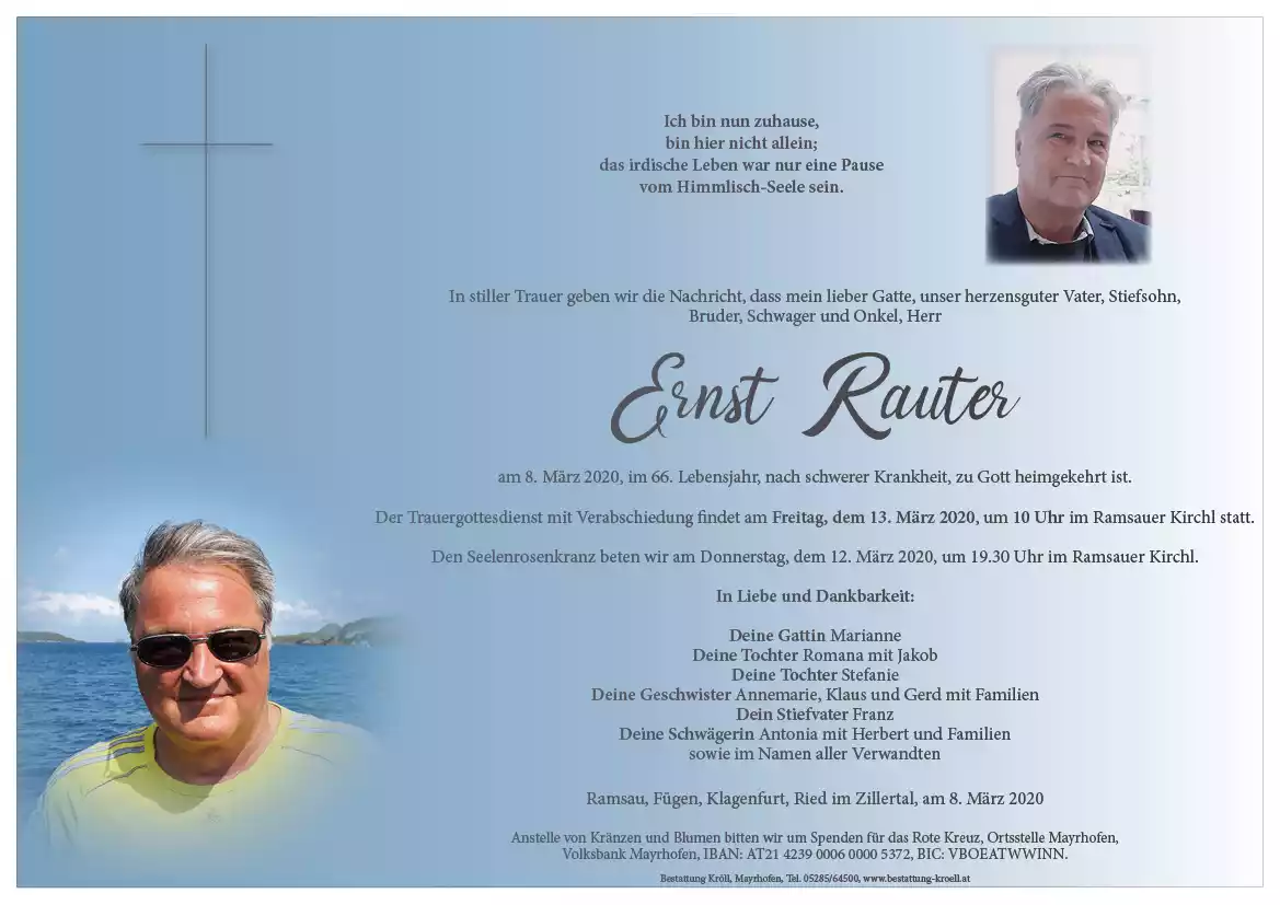 Parte von Ernst Rauter